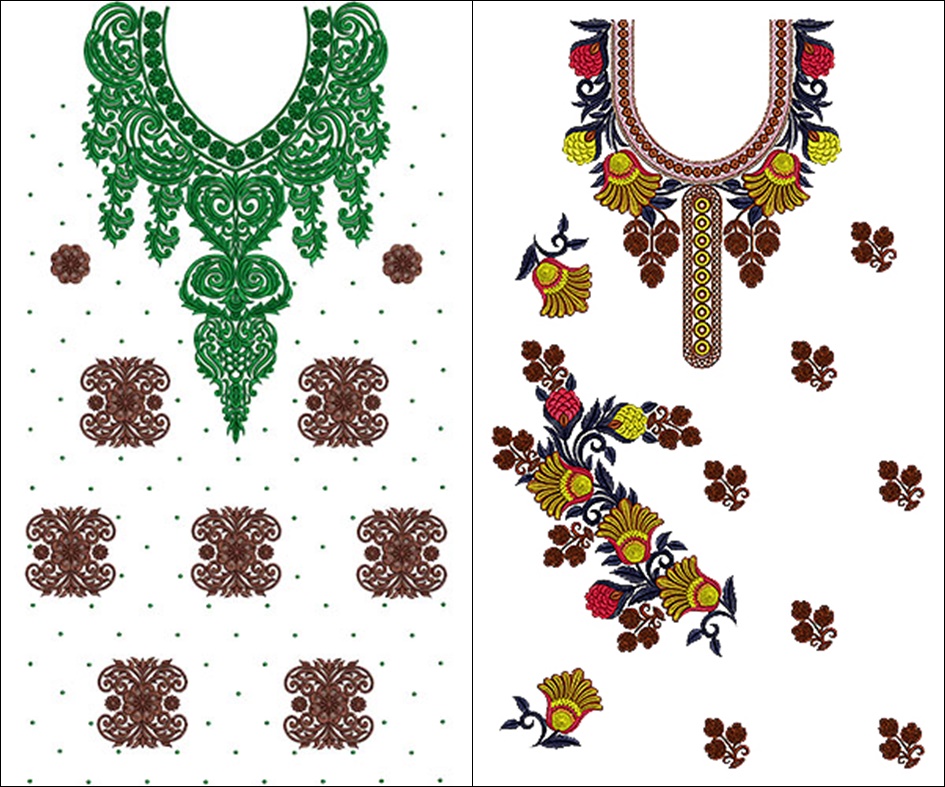 Punjabi Suit Embroidery Designs